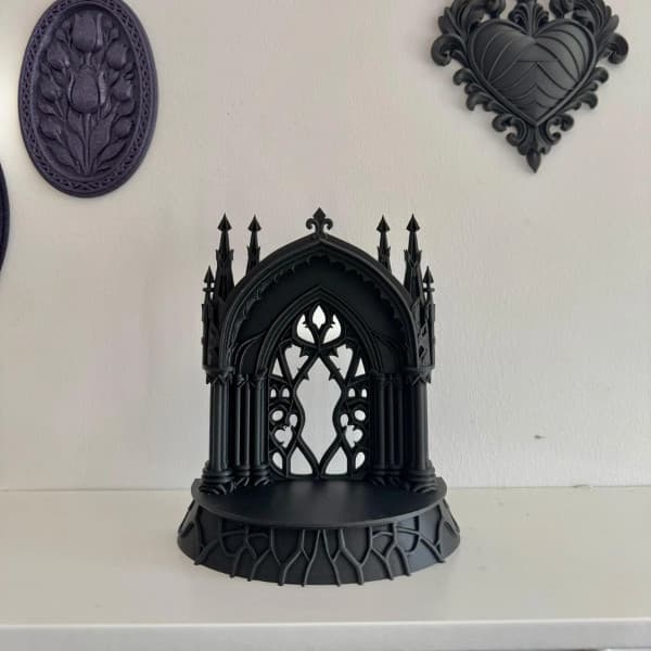prateleira gótica nicho catedral estante pequena altar decorativo decoração dark suporte vintage nicho parede
