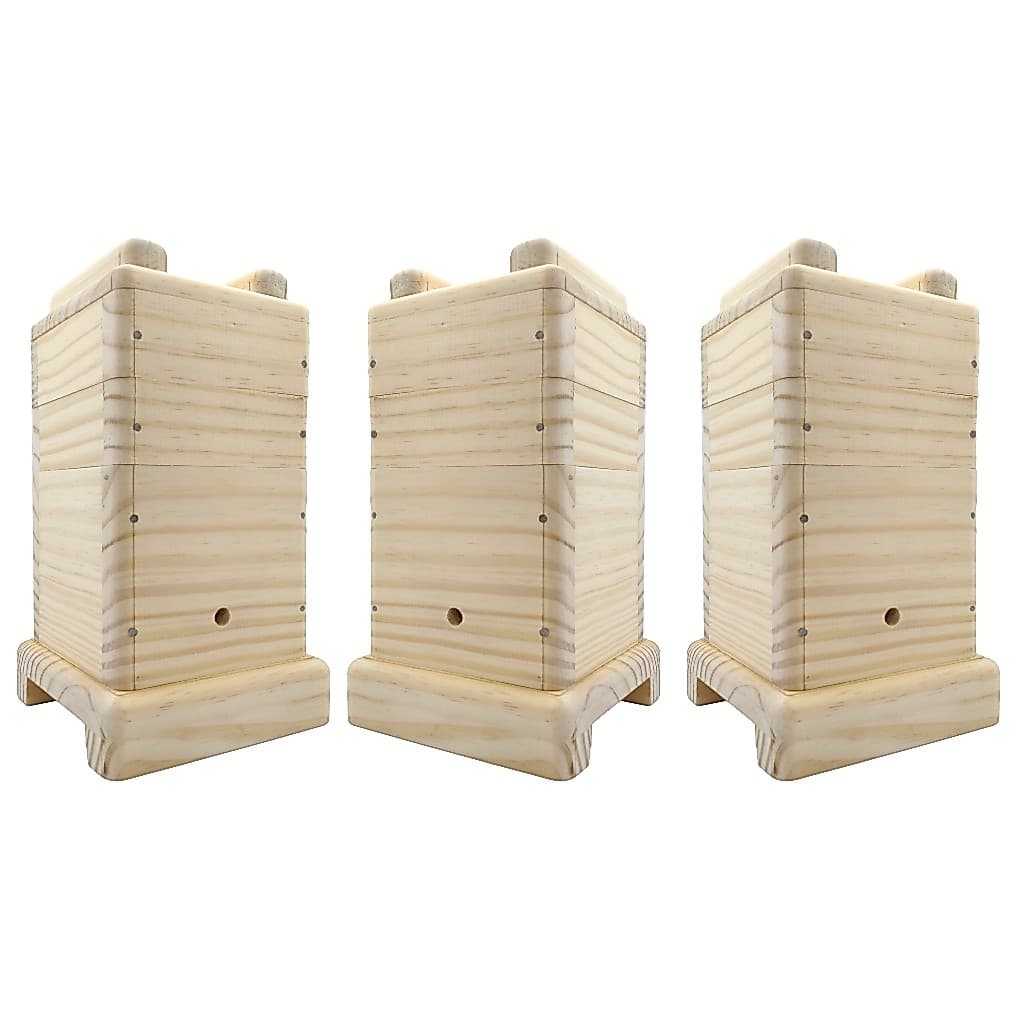 3 caixas para abelha jatai mirim e outras 12x12 com encaixe e acetato 2 melgueiras