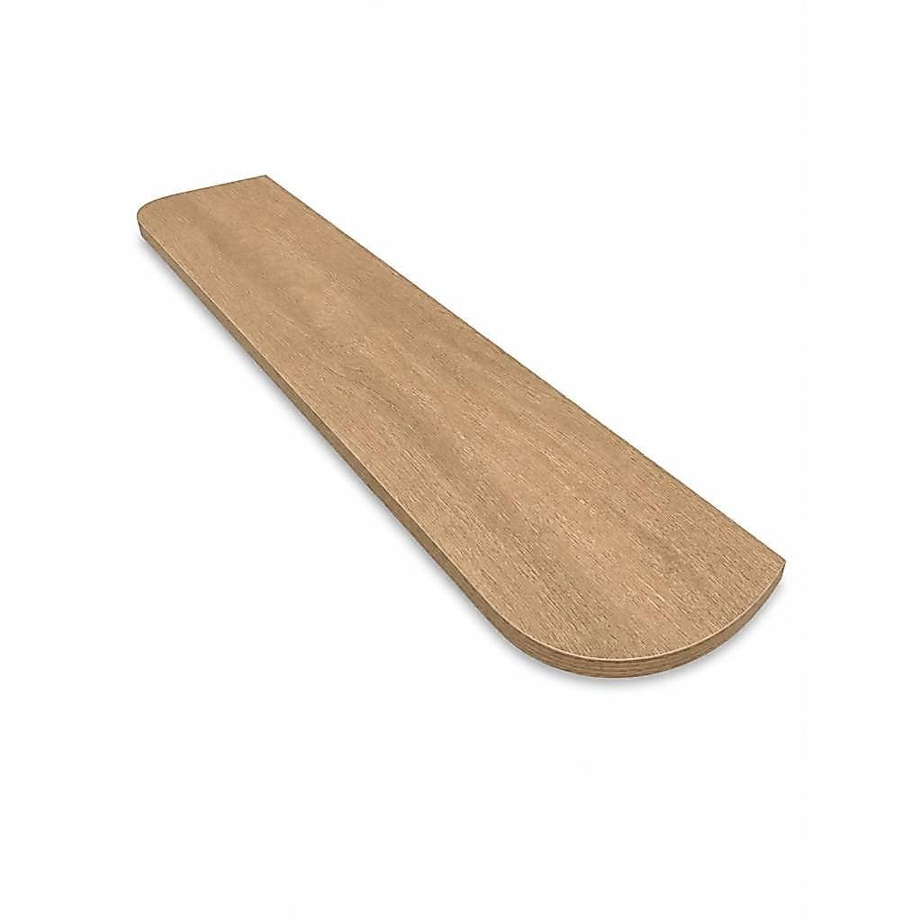 Prateleira Parede MDF 18mm 20x80 Carvalho Itapuã Suporte Invisível Reta Cantos Arredondados