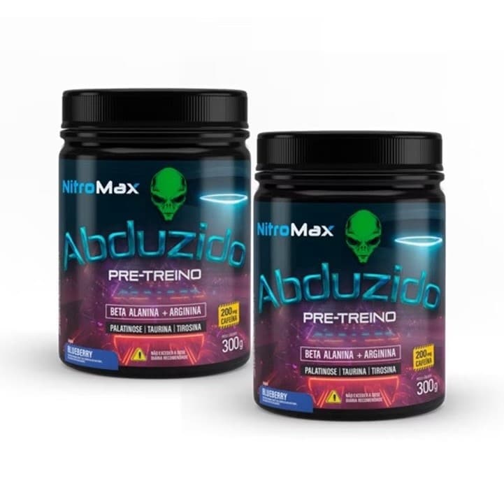 Kit 2 Suplemento Pré-Treino Nitromax 300g com Ação Imediata e Vasodilatador