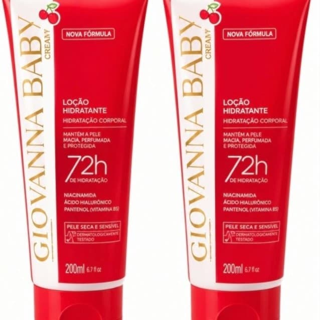 Loção Hidratante Corporal Giovanna Baby Cherry 200ml