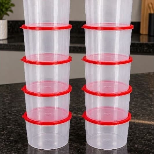 kit 10 pote redondo mantimentos 1 litro ou 1000ml  açúcar sal tempero