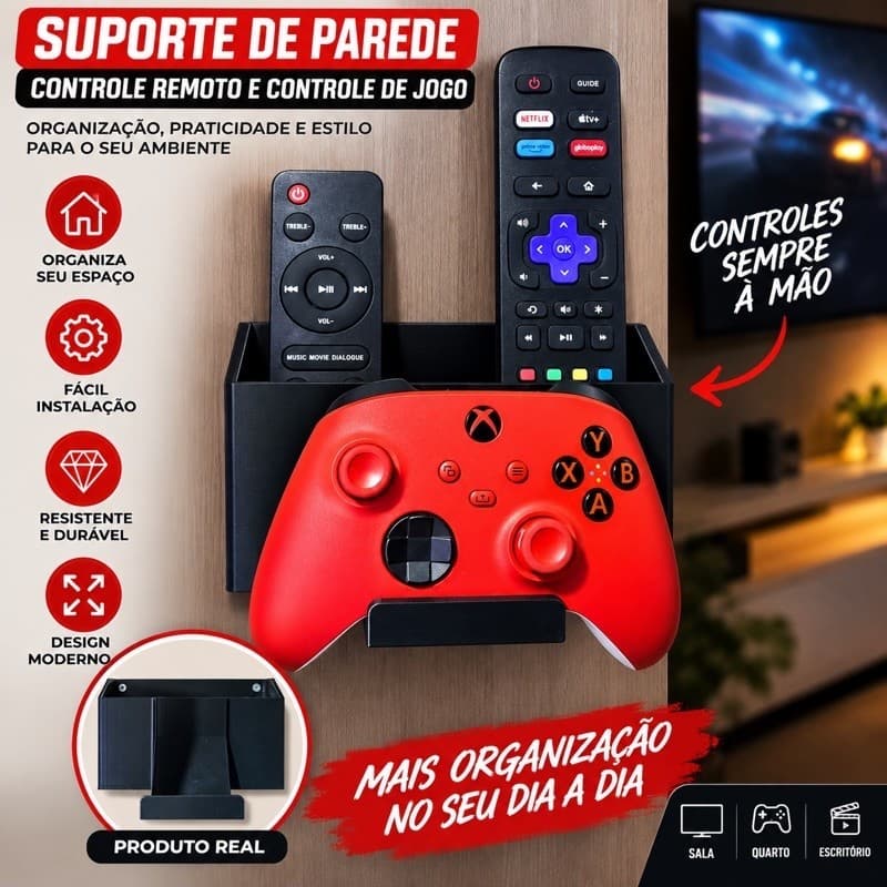 suporte controle de tv e video game