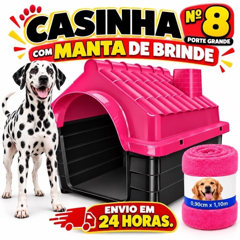 Casinha para Cachorros Desmontável com Manta 6, 7, 8 Para Todos os Portes Conforto Proteção Pet
