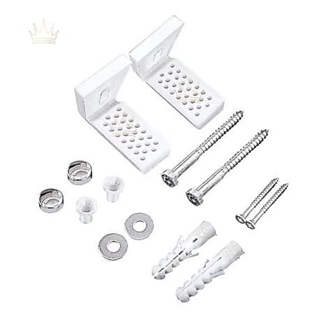 Kit de Parafusos para Fixação Lateral de Vaso Sanitário e Bacia Completo Aço Inox e Nylon Reforçado