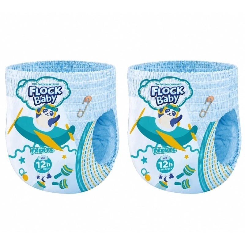 KIT 2 PACOTES FRALDAS INFANTIL CONFORTFRAL BABY 2 LINHA - FRALDA CALÇA