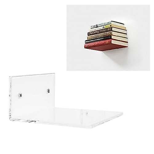 Suporte invisível de livros bibliocanto L estante nicho parede decorativo