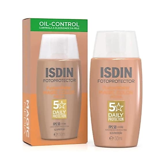 Fotoprotector ISDIN Fusion Water 5 Stars Color FPS50 cor Média