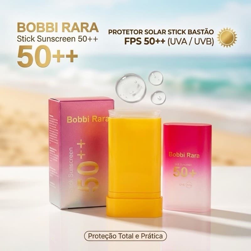 Protetor Solar Em Bastao Stick Bobbi Rara Fps 50++ Transparente Facial Toque Seco