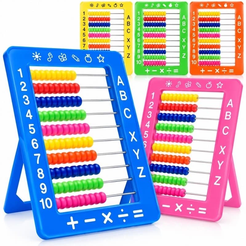 Contador Ábaco Criança infantil brinquedo educativo escolar aprender matemática