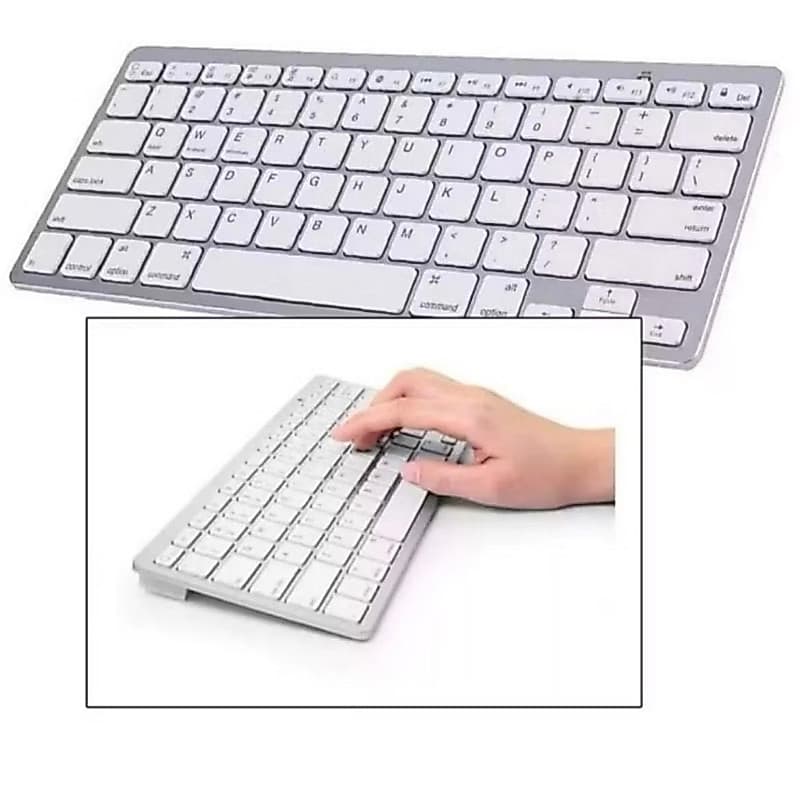 Teclado Bluetooth Sem Fio Para Smar tv Celular Tablet Computador Notebook Ergonomico Android IOS