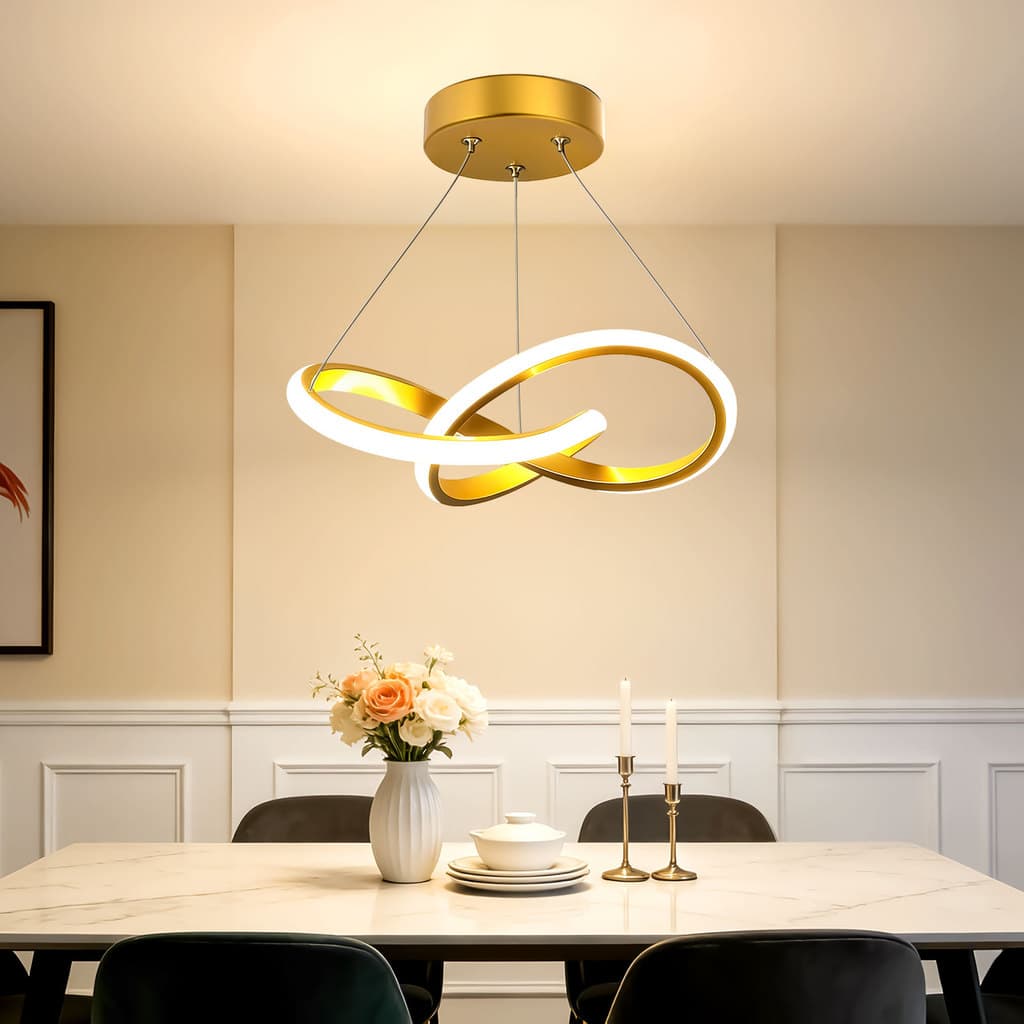 Luminária Teto Led Lustre Moderno Sala Quarto