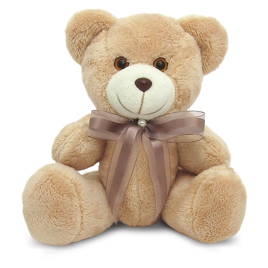 Urso de Pelúcia Articulado com Laço Antialérgico