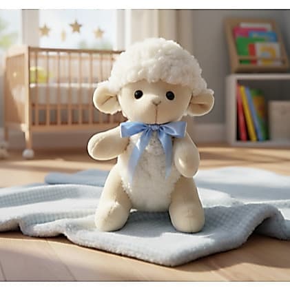 Ovelha Articulada de Pelúcia 24 cm - Decoração Quarto Bebê