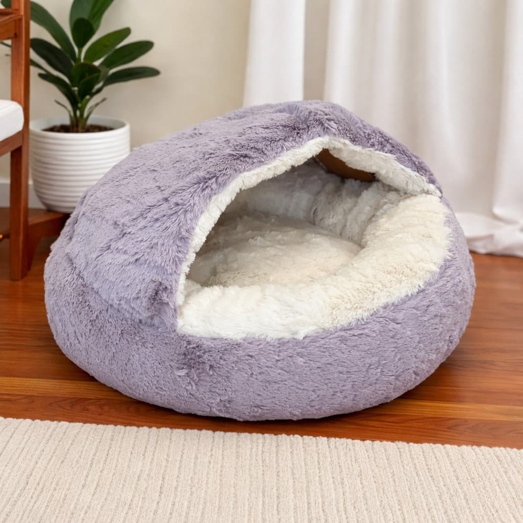 CAMINHA PET NUVEM COBERTA FECHADA CAMA DONUT COM COBERTURA IGLU CASINHA PELUCIADA NINHO TOCA
