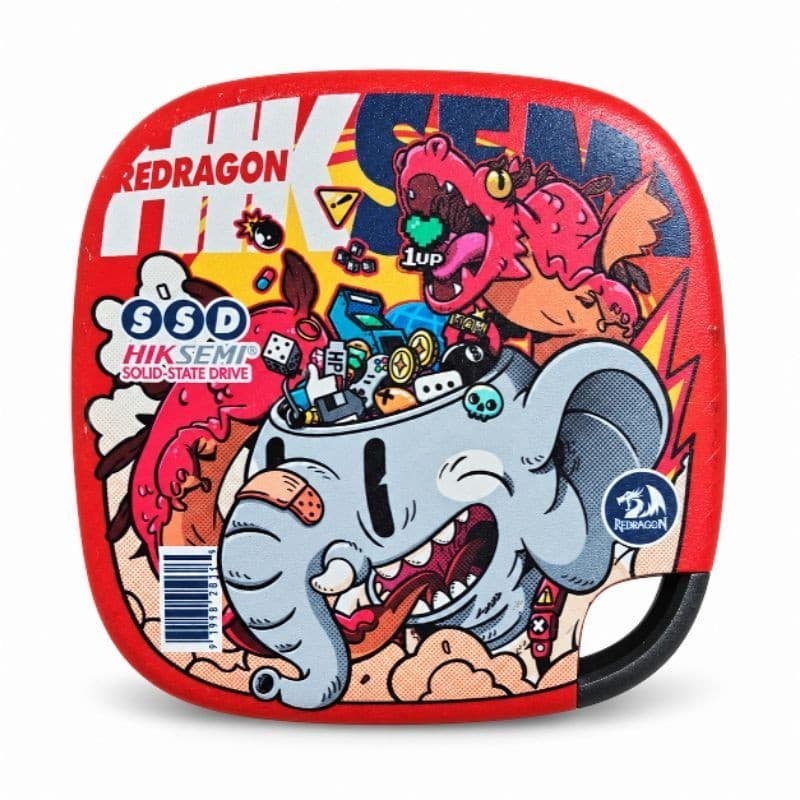 SSD Externo 1TB Portátil Redragon Hiksemi Memória de Elefante Usado