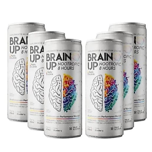 Kit 6 Unidades Brain Up Ready to Drink Blueberry 269ml True Source