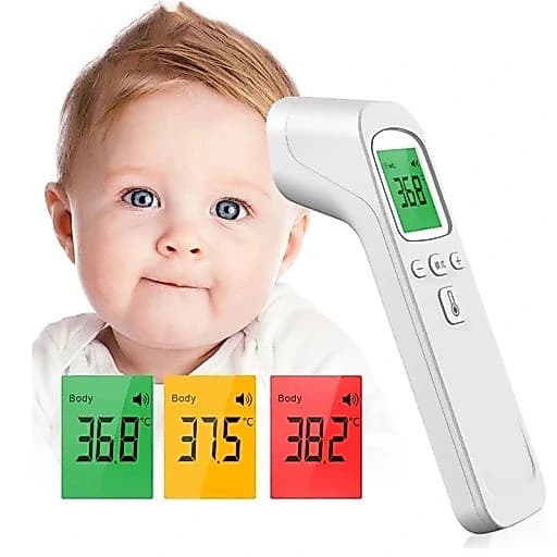 Termômetro Digital Infravermelho De Testa Sem Contato Médico LCD Febre Medição Do Bebê/Adulto