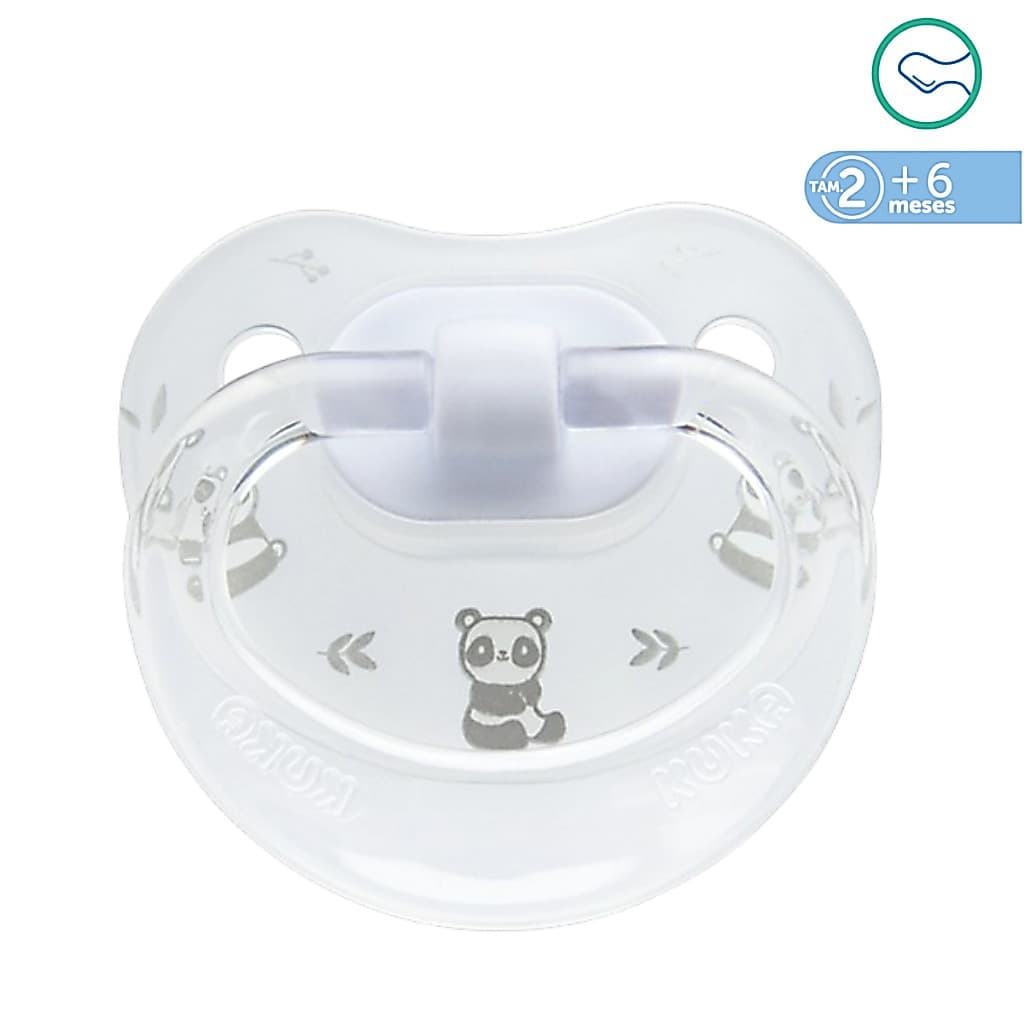 Chupeta Ortodôntica para Bebê +6 meses com Alça Bico Anatômico Macio e Flexível Neutra