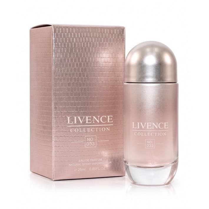 Perfume Feminino Importado 25 ml Livence Collection -033 Vibrante Floral Presente Ideal