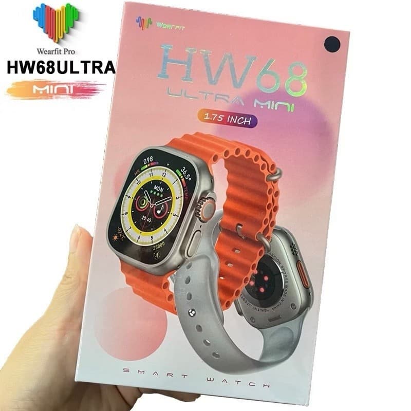 SMARTWATCH HW68 ULTRA MINI RELOGIO DIGITAL Relógio-Inteligente-Bluetooth-tela-touch  HW68 Ultra Mini