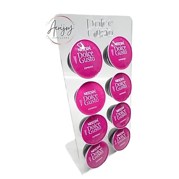 Suporte Acrilico 8 Cápsulas Café Expresso Dolce Gusto