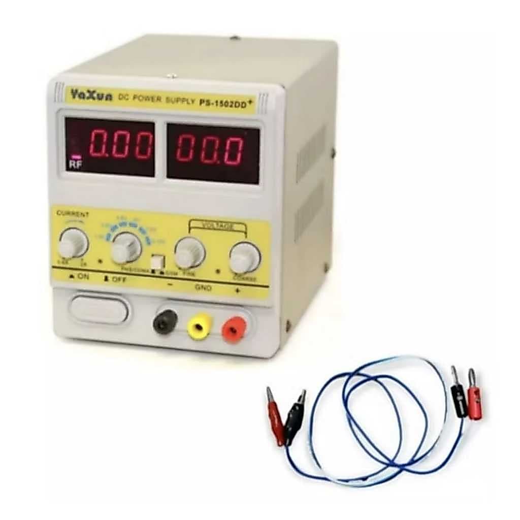 Fonte de Bancada Digital Assimetrica Yaxun 1502DD+ 15v