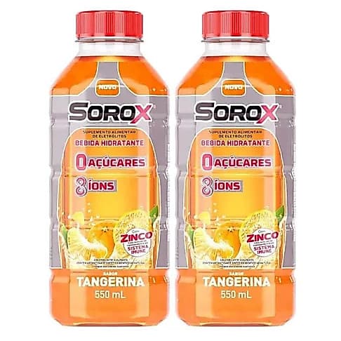 Kit 02 unidades Sorox Sabor Tangerina 550ml Cada