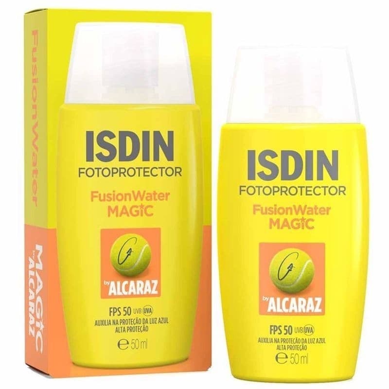 Protetor Solar Facial Isdin Fusion Water Magic by Alcaraz FPS 50 50ml