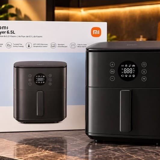 Fritadeira Elétrica Smart / Sem Óleo Air Fryer Digital Touch Preta