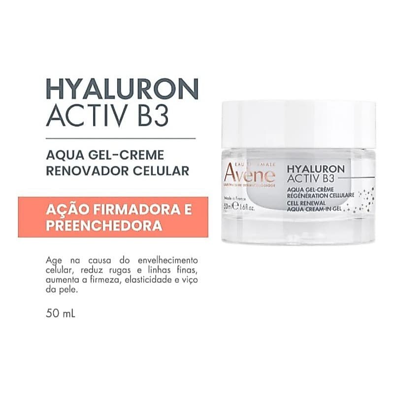 Avène Hyaluron Activ B3 Aqua Gel-creme 50ml - Renovador Celular/Antissinais