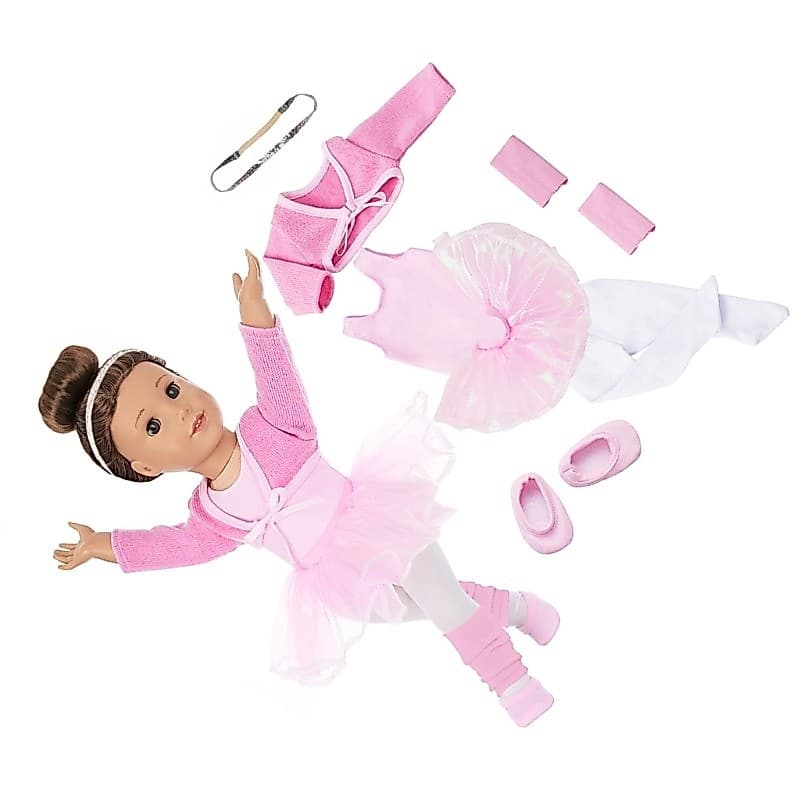 HO Ballet Prática Vestido Para 18 Polegada Articulado Menina Bonecas Dança Traje Crianças Fingir Jogar Boneca Vestir Con