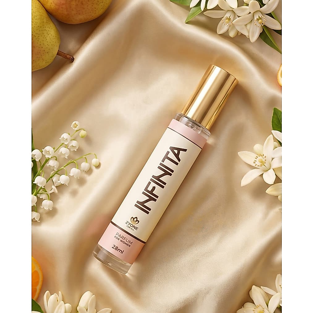 Perfume Feminino Zyone Infinita 10ml e 28ml | Oriental Floral | Alta Fixação | Matéria-Prima Importada
