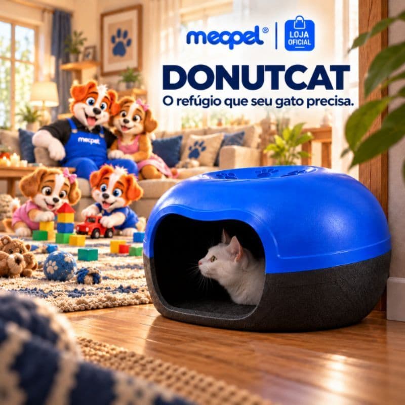 Casinha Cama Casa Toca Para Gato Arredondada Divertida