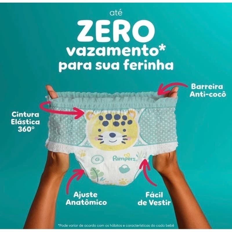 Pampers Pants XG 66 Fraldas | Fralda Calça Infantil