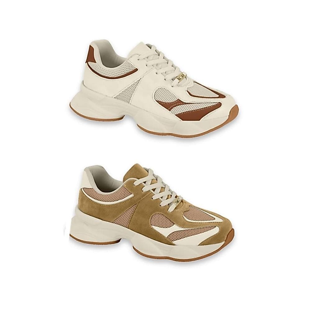 Tênis Feminino Calçados Vizzano Chunky Sneakers Confortável  Têndencia Leve Macio Original
