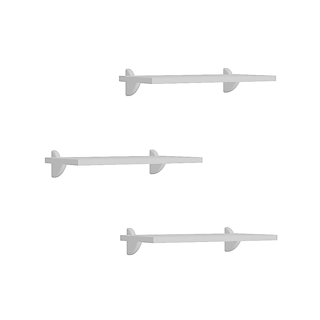 Kit 3 Prateleira Mdp De Parede 40x20 Suspensa Para Livros com Suporte Bico de Tucano