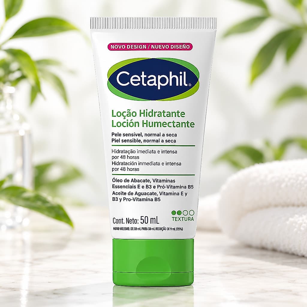 Loção Hidratante Cetaphil 50ml Neutra para Pele Sensível Hidratante Corporal e Facial Uso Diário