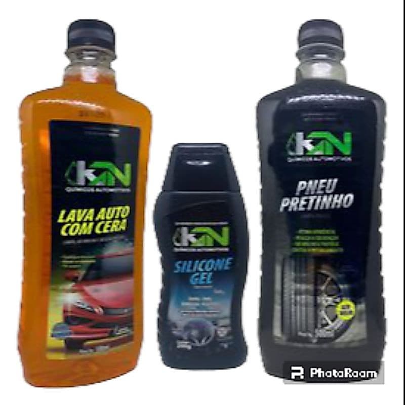 KIT LIMPEZA CARRO KN SHAMPOO PRETINHO SILICONE
