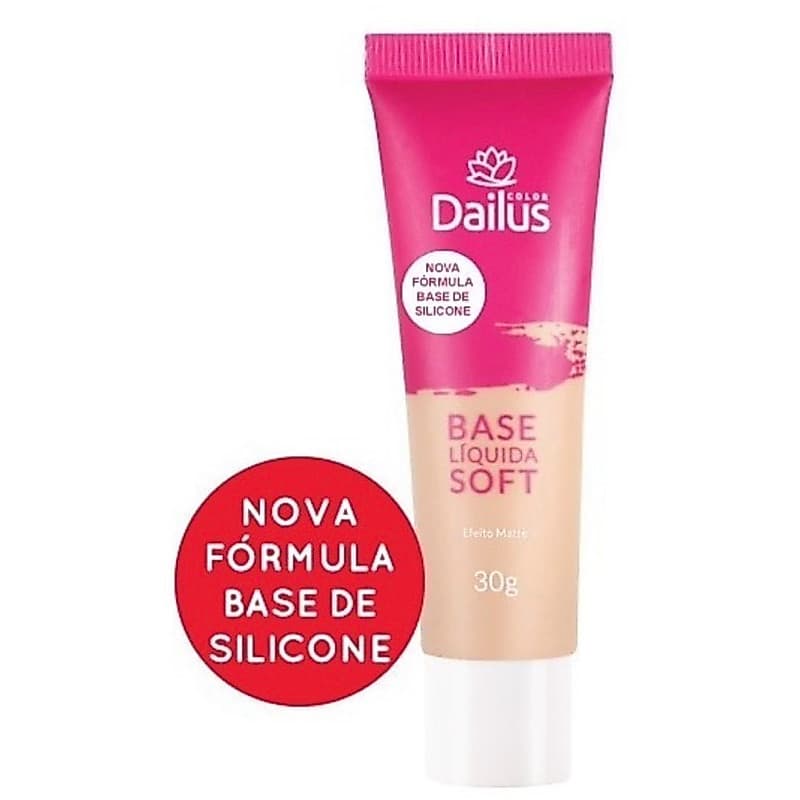 - Base Líquida Soft Dailus — Efeito Matte, 30g (Nova Fórmula à Base de Silicone)