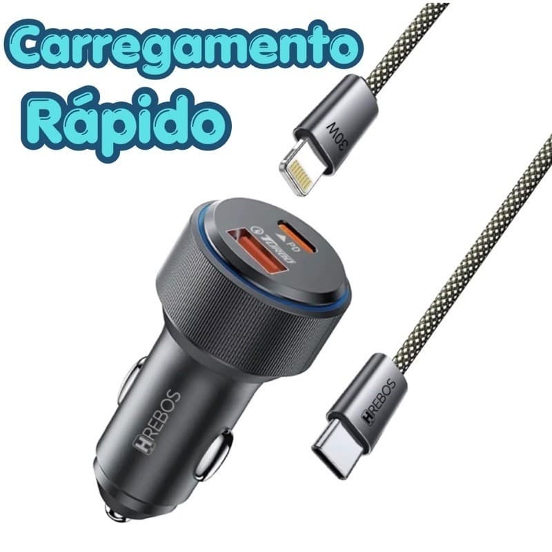 Carregador Veicular Pro Turbo Kit CRV-208CC 60W/ Kit CRV-208CI 60W/CRV-208