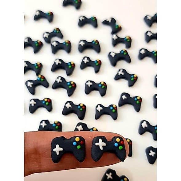 Apliques Comestíveis Mini Controle Vídeo Game 30 und