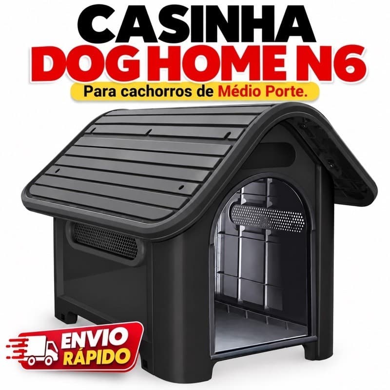 Casinha Para Cachorro Dog Home N6 Desmontável Cães Médio Porte Conforto Para Seu Pet