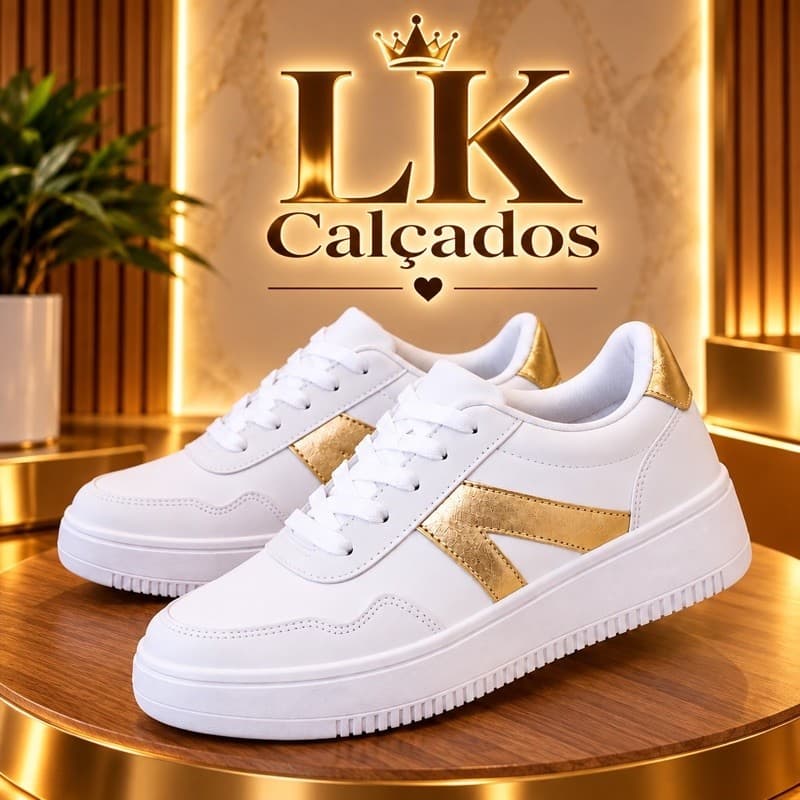 Tênis Feminino Casual Confortável Moderno LK Calçados