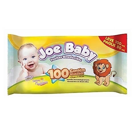 Caixa kit com  300 lencos/toalha umedecidas kit higiene bebe joe baby promoção