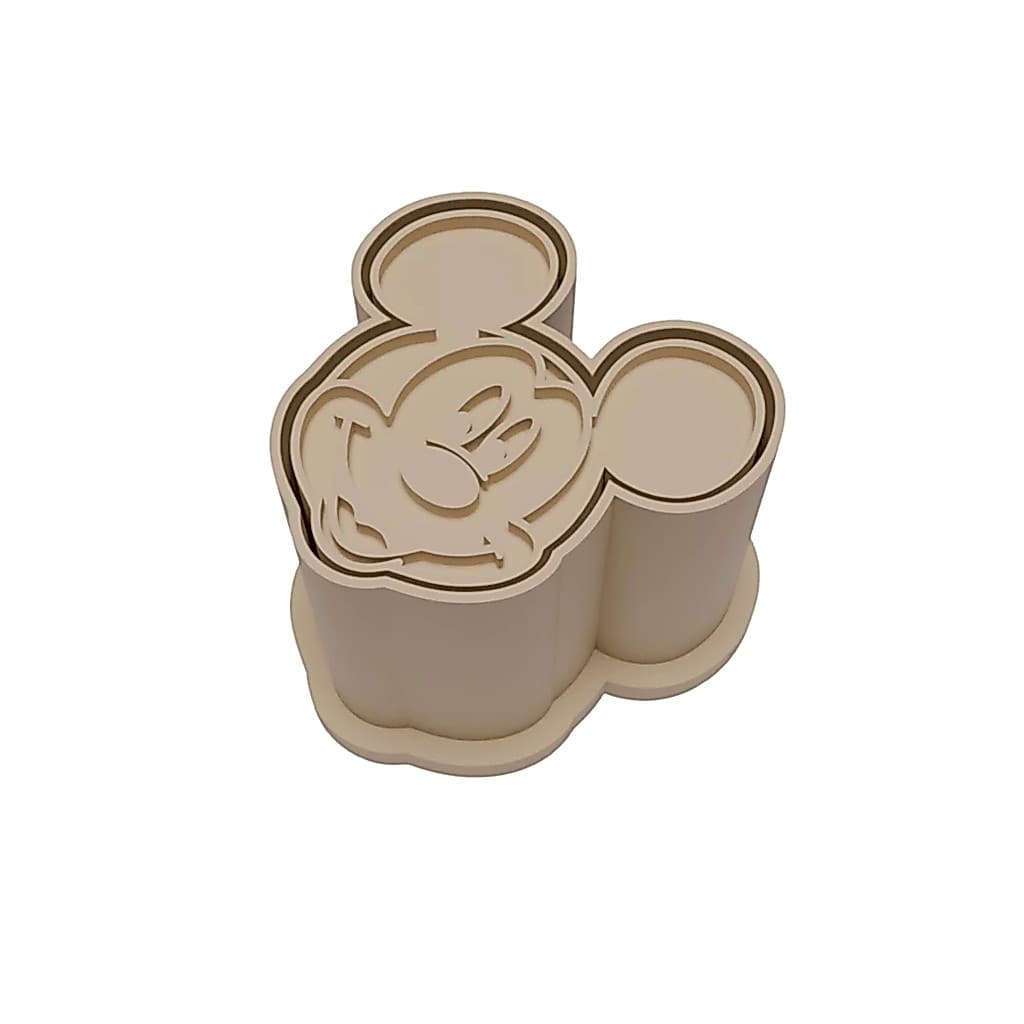 Ejetor Modelador Para Doces DISNEY MICKEY Brigadeiros Docinhos Massa Biscuit Biscoito Resistente Massinha Modelar Pasta 