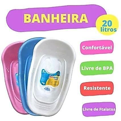 Banheira de Bebe + Saboneteira brinde Infantil, Para Bebes 20l.