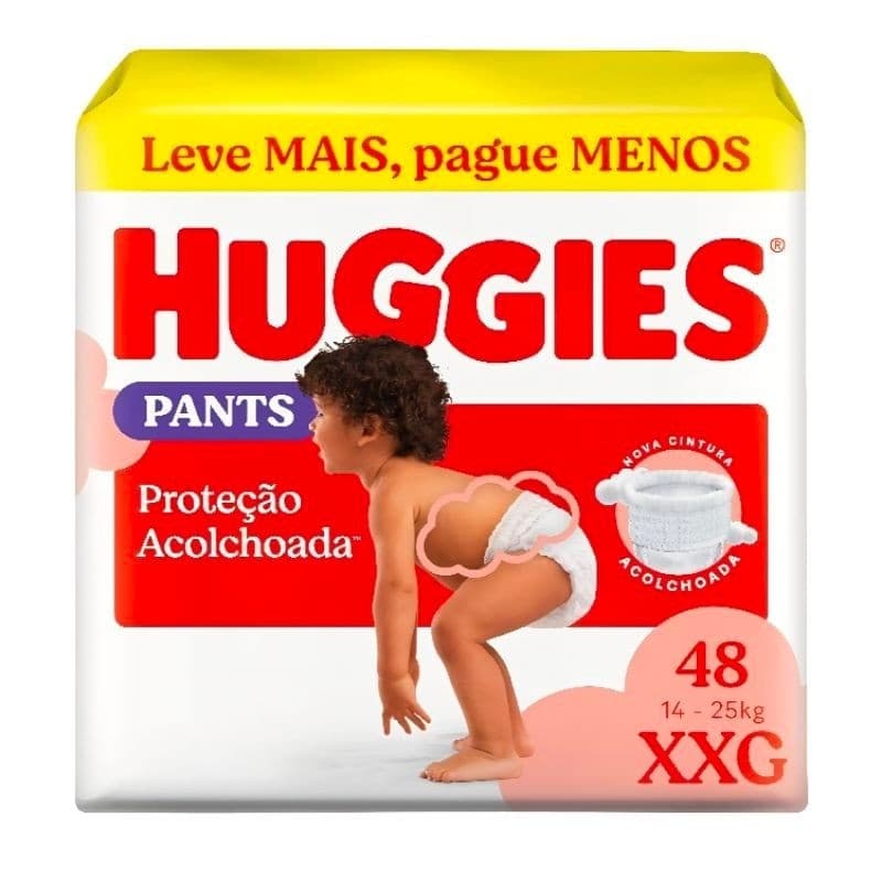 Fralda Pants Huggies Supreme Care, Tamanho XXG, 48 Unidades