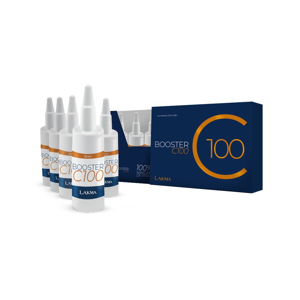 Lakma Booster C 100 5 Ampolas Vitamina C 100% Ozônio Premium
