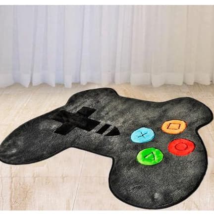 Tapete De Pelúcia Infantil Para Quarto Controle De Video Game 0,68cm X 0,78cm